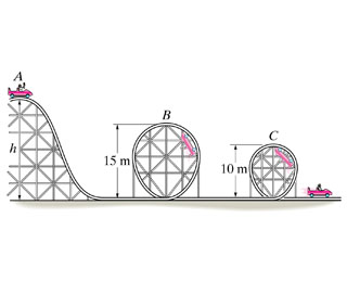 Solved: The Roller Coaster Car Has A Mass Of 500 Kg , Incl... | Chegg.com